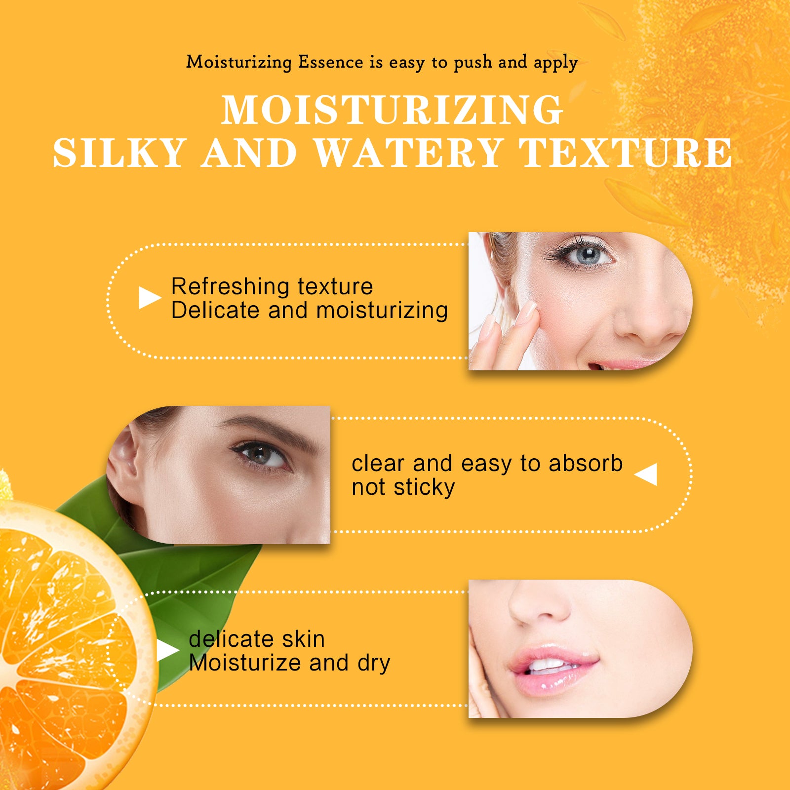Vitamin C Facial Essence, Anti Aging Brightening Moisturizing Firming Facial Essence