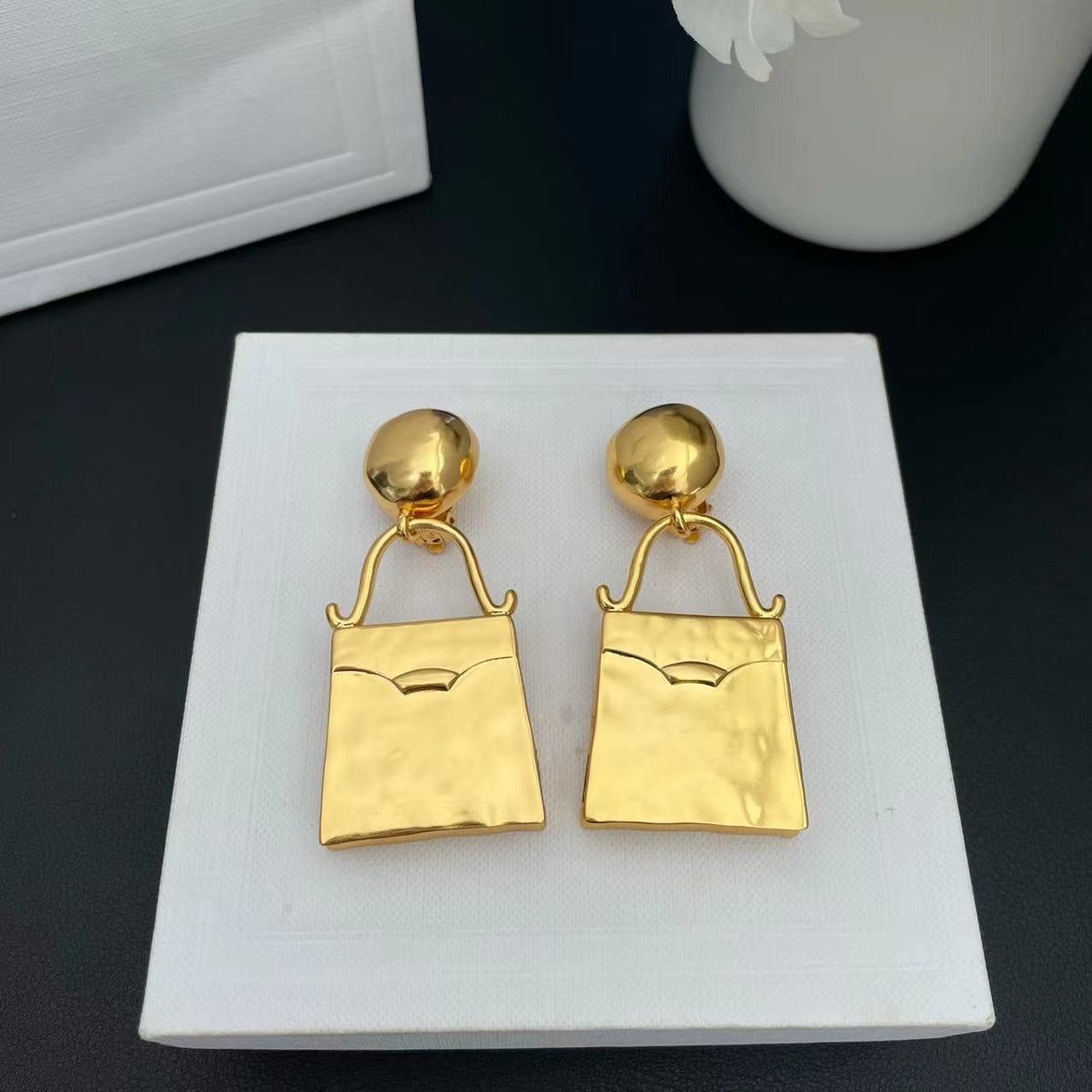 French style luxury, high-end, trendy temperament, internet famous earrings and earrings