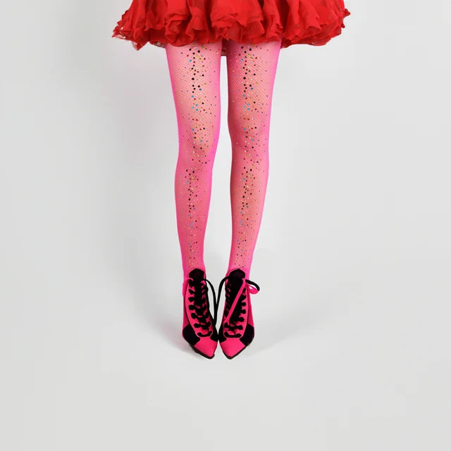 Sexy Women Rhinestones Pantyhose Shiny Diamond Summer Fishnet Tights Transparent Stockings Bling Medias De Mujer Fashion Party