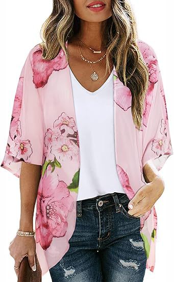Chiffon Cardigan Beach Resort-Style Sun-Protective Cover-Up