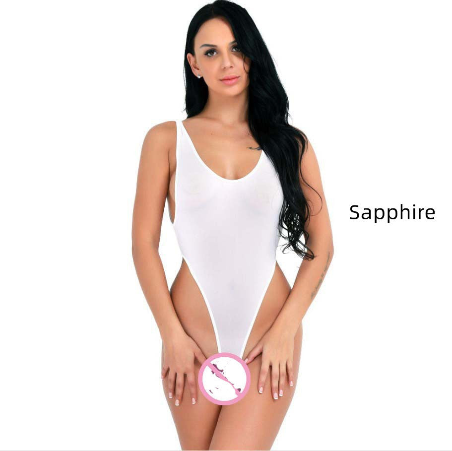 Women's Mesh Tulle Bodysuit Thong Pajamas
