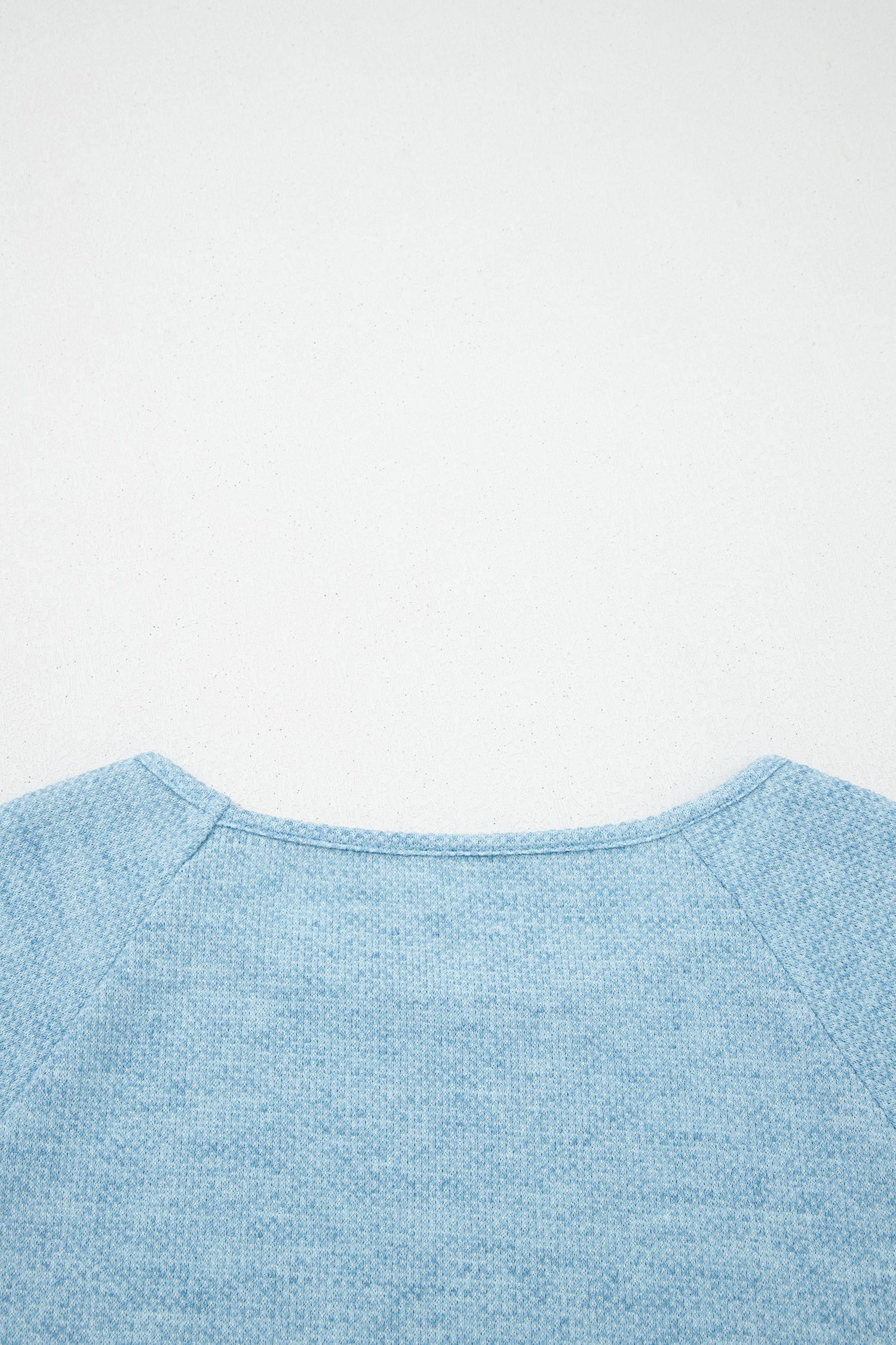 Moonlight Jade Textured Raglan Sleeve Knit Loose Top