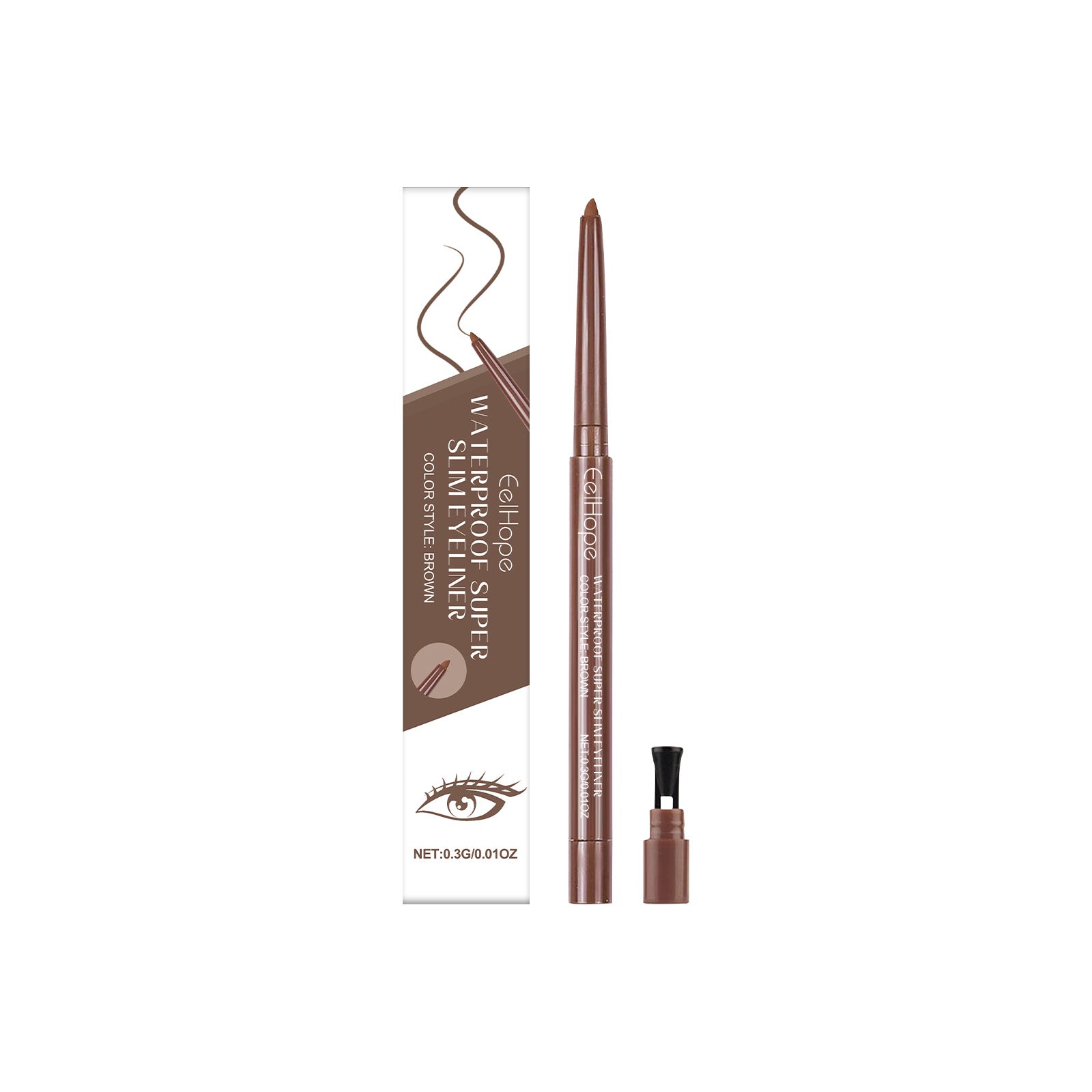 Color Eyeliner Daily Lasting Non-Fading Glue Eyeliner Smooth Smooth Eye Makeup Natural Color