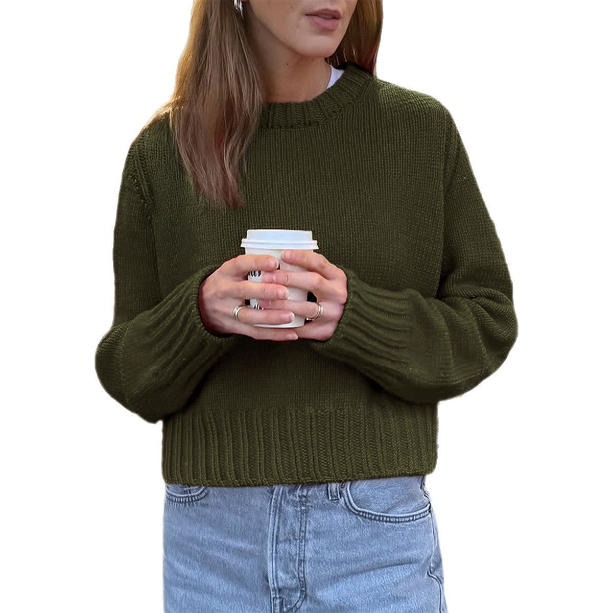 European And American Casual Versatile Long-sleeved Knitwear