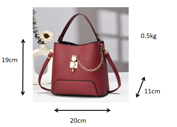 Classy Bucket Bag - Women Pu Leather Shoulder Women Bag Handbag Stylish Women Sling Bag Shoulder Ladies