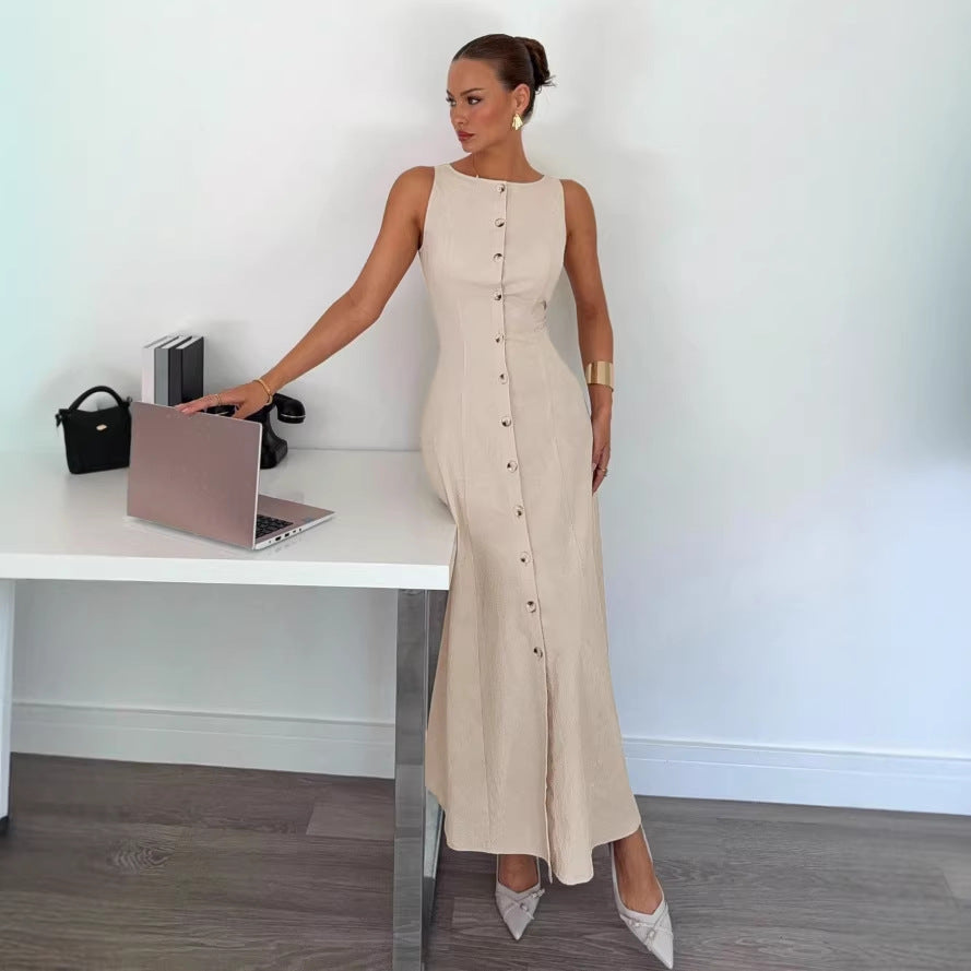 European And American-style Figure-flattering Dress