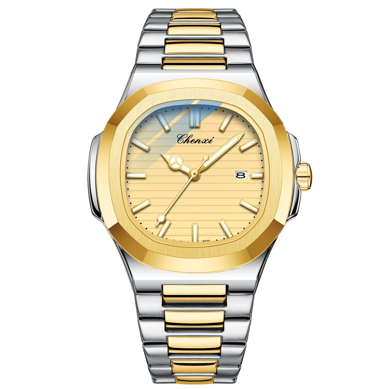 Chenxi Steel Watch Couple Luminous Waterproof Simple Fashion