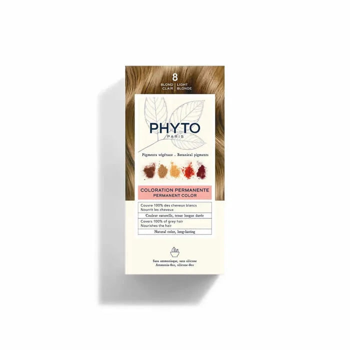 Phyto Hair Colour By Phytocolor 8 Light Blonde 180G - PHYTO PARIS