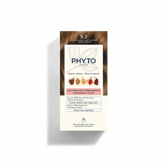Phyto Hair Colour By Phytocolor 5.3 Light Golden Brown 180G - PHYTO PARIS