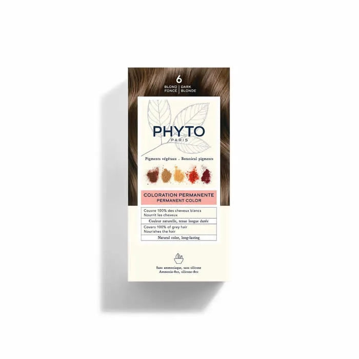 Phyto Hair Colour By Phytocolor 6 Dark Blonde 180G - PHYTO PARIS