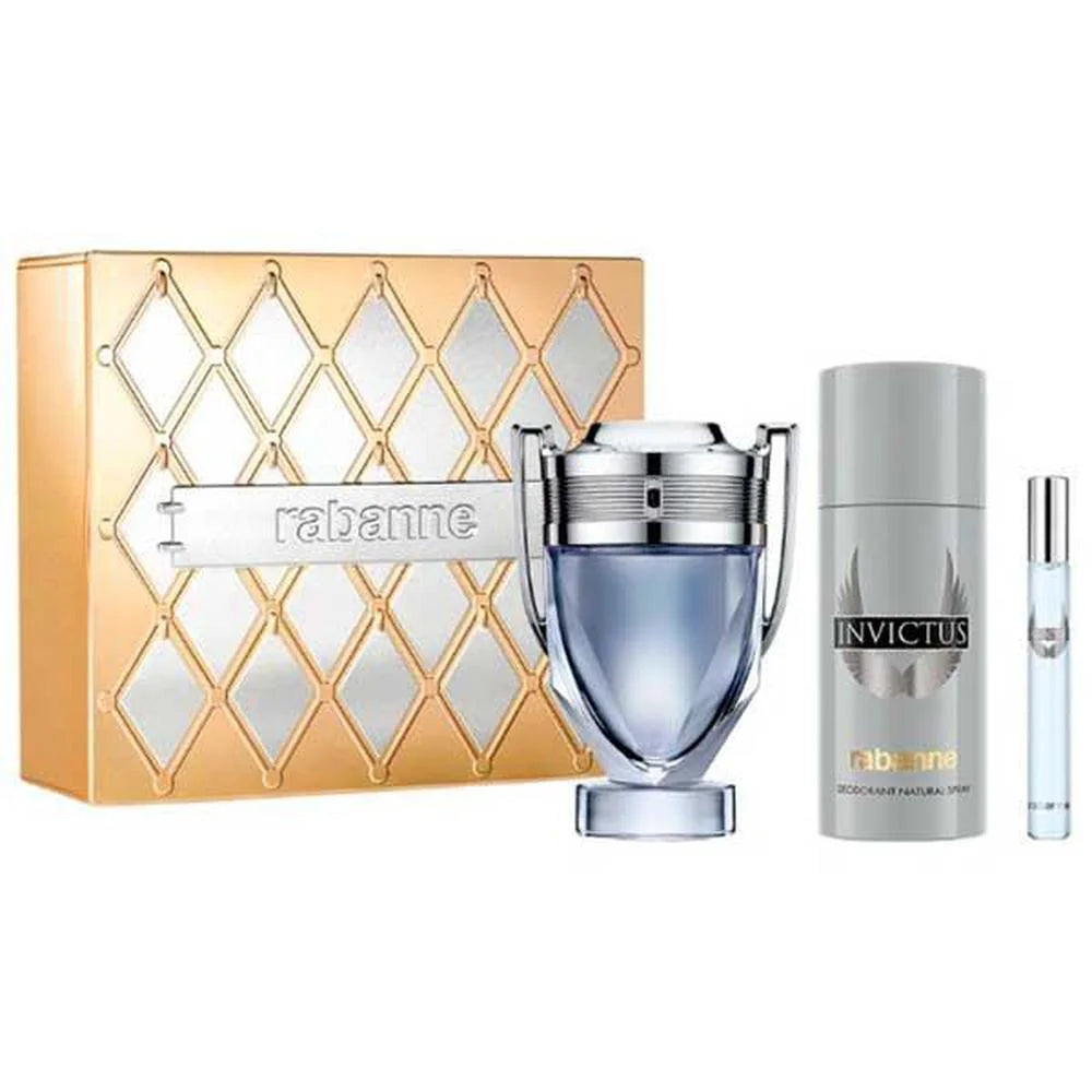 Paco Rabanne Estuche Invictus Eau De Toilette 100Ml Desodorante 150Ml Eau De Toilette 10Ml - PACO RABANNE
