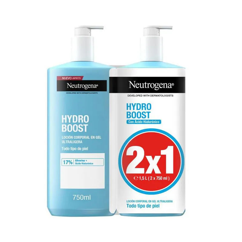 Neutrogena Hydro Boost Moisturizing Gel Lotion 2X750Ml