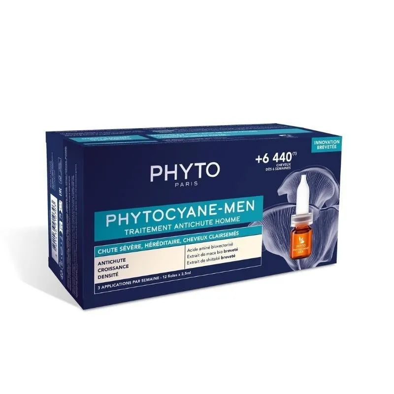 pHyto pHytocyane Men Anti Hair Loss 12X3.5Ml - PHYTO PARIS