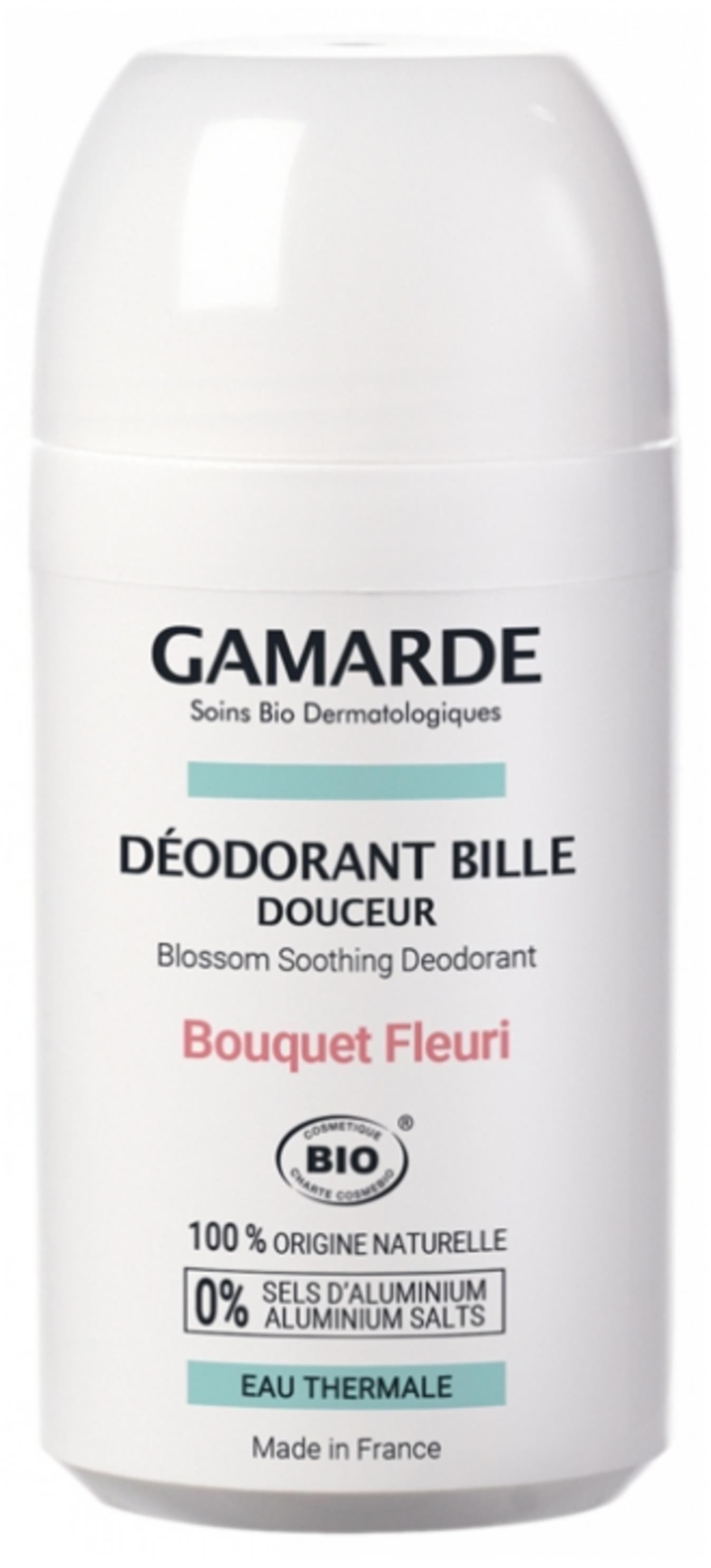 Gamarde, Body Deodorant Bio, Bio, Anti-Perspirant, Floral, Deodorant Roll-On, For Women, 50 ml