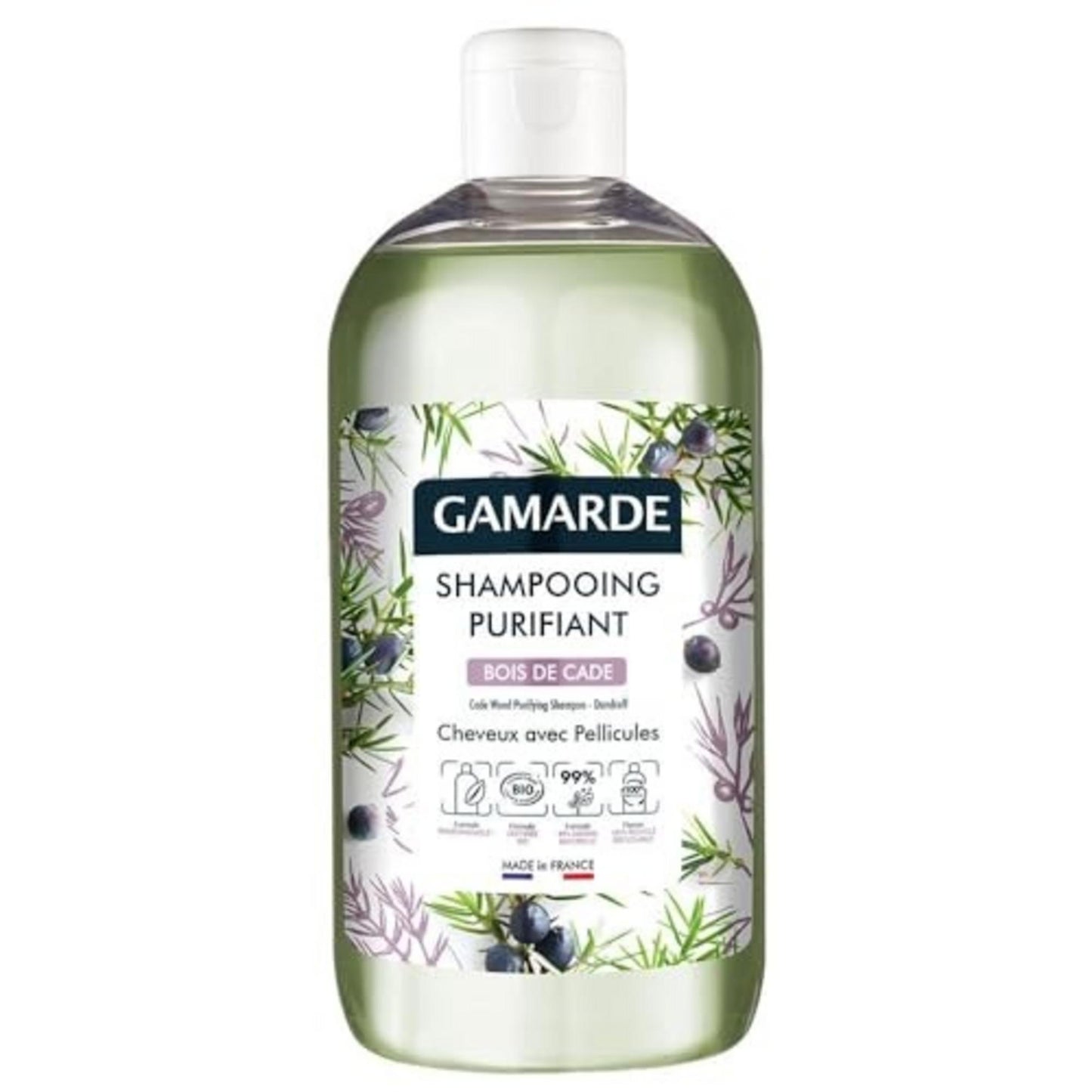 Gamarde, Bio, Bois De Cade, Hair Treatment Shampoo, Anti-Dandruff, Scalp With Dandruff, 500 ml