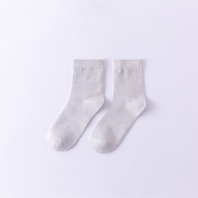 White Ladies Summer Thin Deodorant Sweat-absorbent Black Stockings