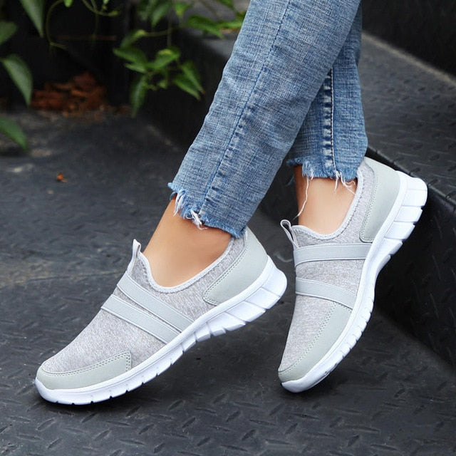 Sneakers Women Breathable Mesh Shoes Woman Ballet Slip On Flats Loafers Ladies Shoes Creepers tenis feminino