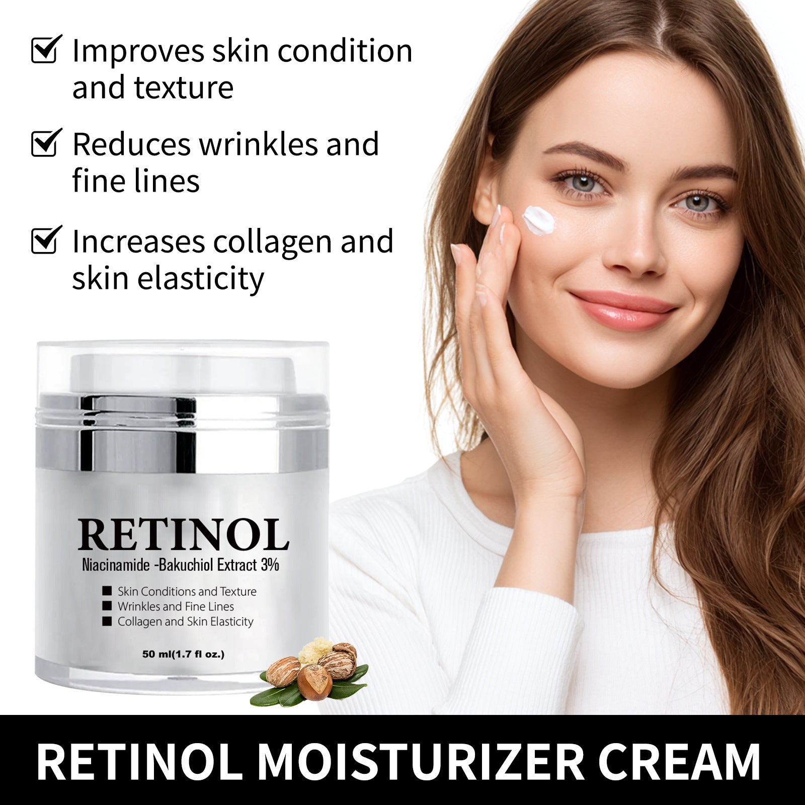 Retinol Tender Skin Care Whitening Moisturizing Nourishing Anti-Wrinkle Repair Cream