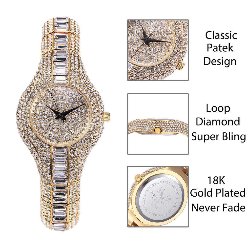 MISSFOX V196 30mm reloj pequeño para mujer a prueba de golpes impermeable de lujo para mujer Ar pulseras de reloj de Metal Rhinestone Bu relojes chinos baratos