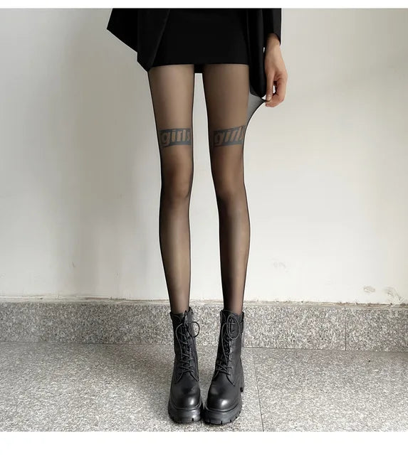 Fashion New Cherry Hot Drill Pantyhose Anti-removal Silk Arbitrary Cut Pantyhose Leggings Character Women's Socks