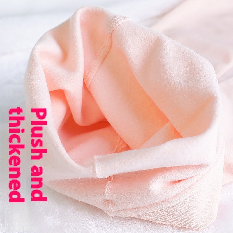 Children's Dance Socks Autumn And Winter Medium Thick Section Single-layer Fleece-lined