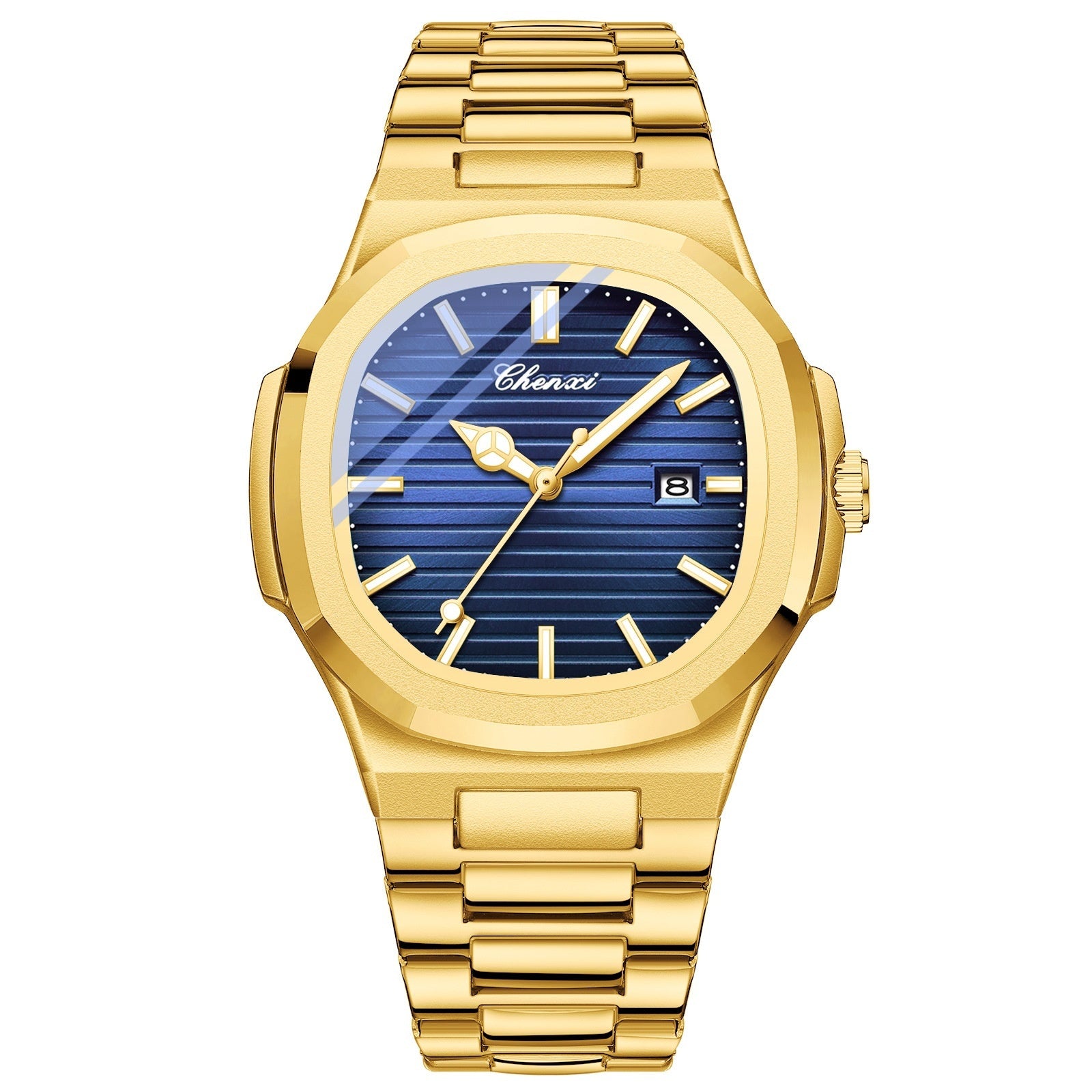 Chenxi Steel Watch Couple Luminous Waterproof Simple Fashion