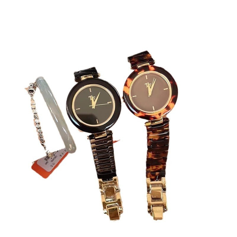 Reloj para mujer Hawksbill Amber Retro Fashion Saving High Sense