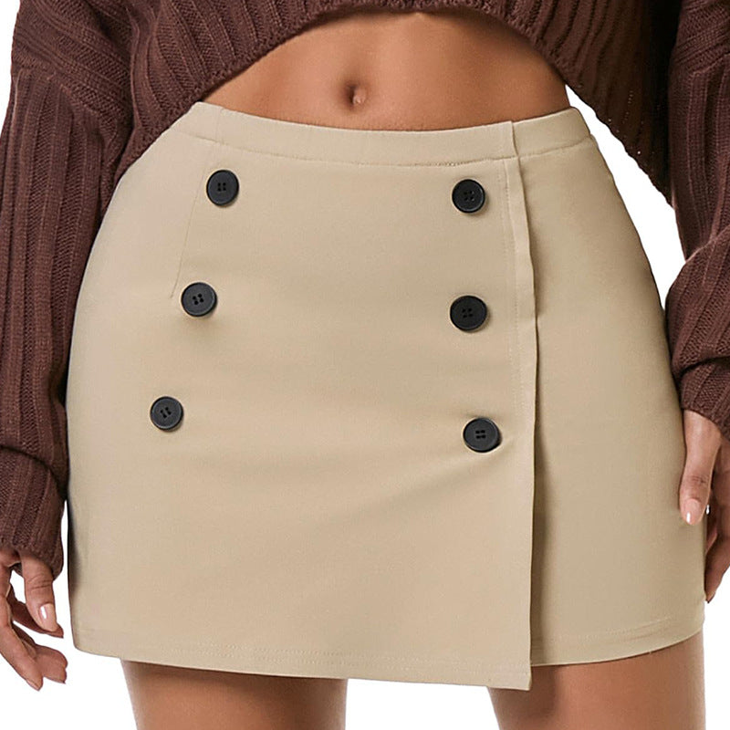 Womens Plaid Bodycon Mini Sheath Skirt