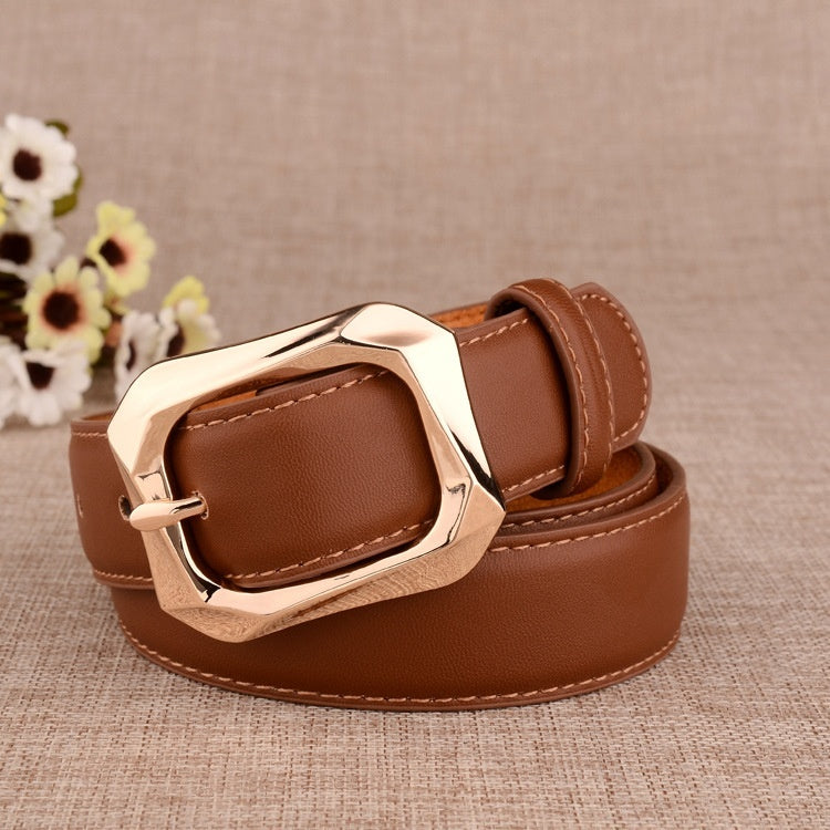 Women's Paint Alloy Buckle Pant Belt