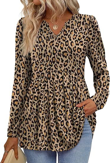 Womens Long-sleeve Autumn Blouse, Doll-style