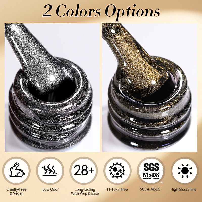 Micro Glass Bead Crystal Cat Eye Gel Polish Gradient UV Polish