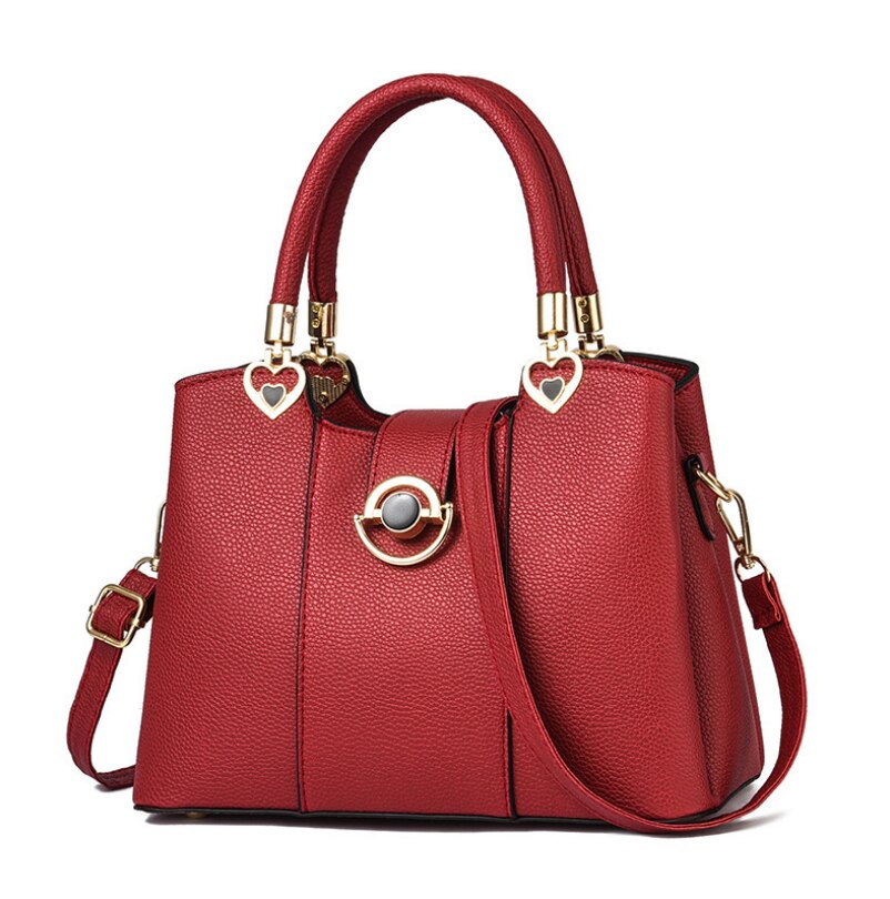 Western Style Solid Color Fashion Womens Handbags New High Quality Leather Women's Handbags Soft Leather Shoulder Messenger Bag