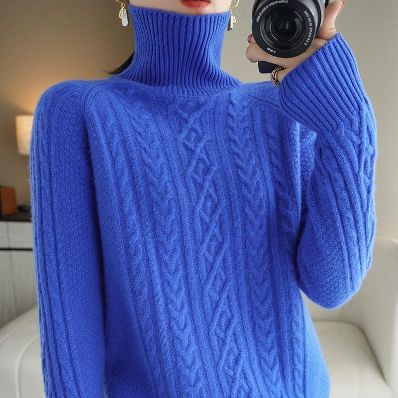 Fashion New High Neck Knitted Sweater For Women