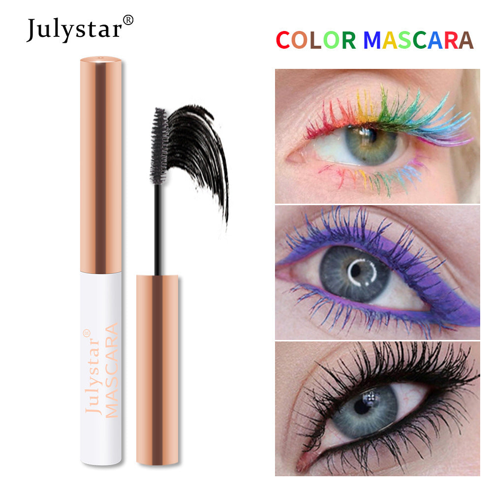 Eyelash Foundation Cream Waterproof Anti Sweat Not Dizzy Dye Slender Long Curl Warped Thick Color Mascara