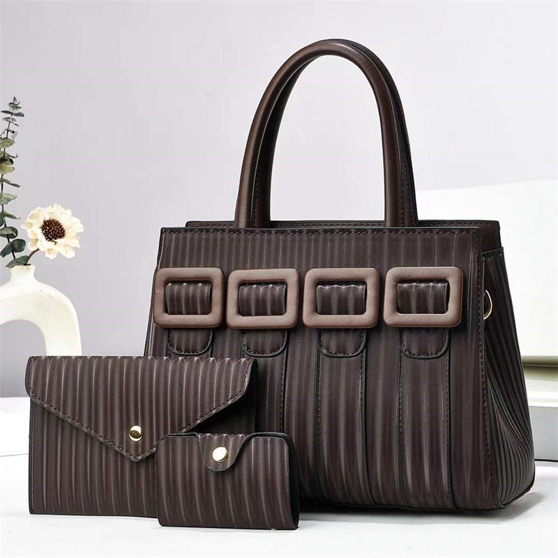 Three-Piece Sets Large Capacity Tote Woman Handbag
