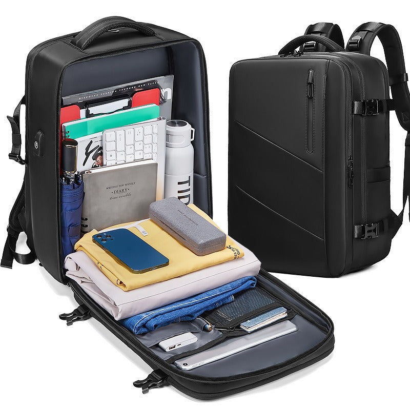 Fashionable backpack with large capacity and multifunctional computer bag