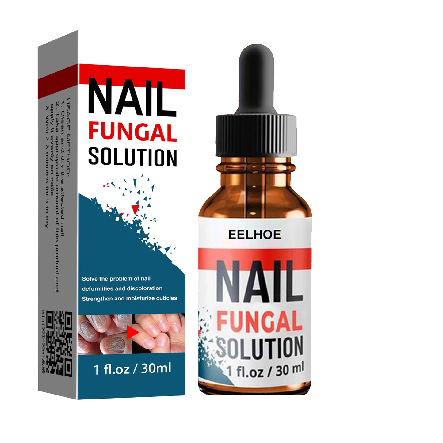 Nail Repair Solution, Hand And Foot Gray Nail Care Repair Gray Nail Solution Thickening Soft Nails