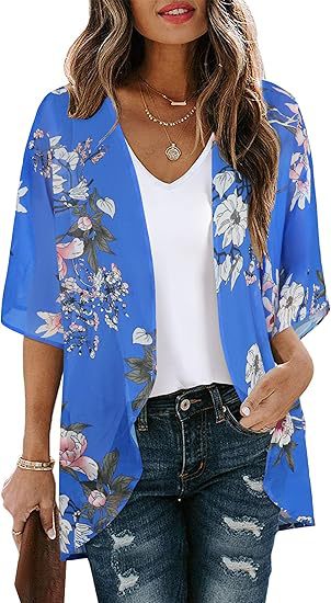 Chiffon Cardigan Beach Resort-Style Sun-Protective Cover-Up