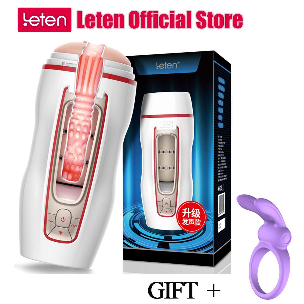 LETEN Male Masturbator Multi Speed Intelligent Electric Male Masturbation Cup Automatic Electric Sex Toys