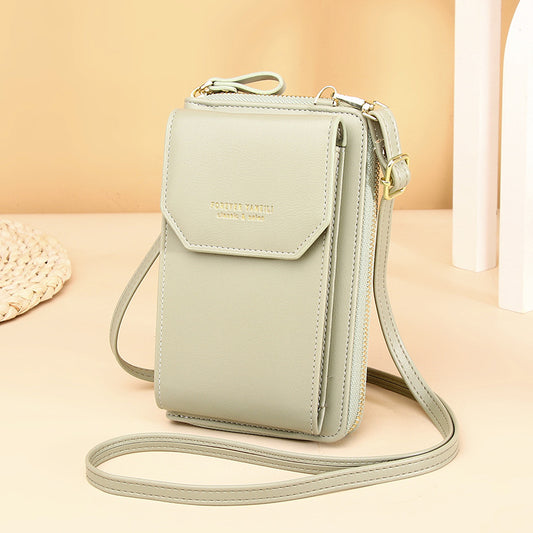 Ladies Wallet PU Leather Long Mobile Phone Bag Fashion Korean Version Multifunctional Student Wallet