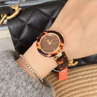 Reloj para mujer Hawksbill Amber Retro Fashion Saving High Sense