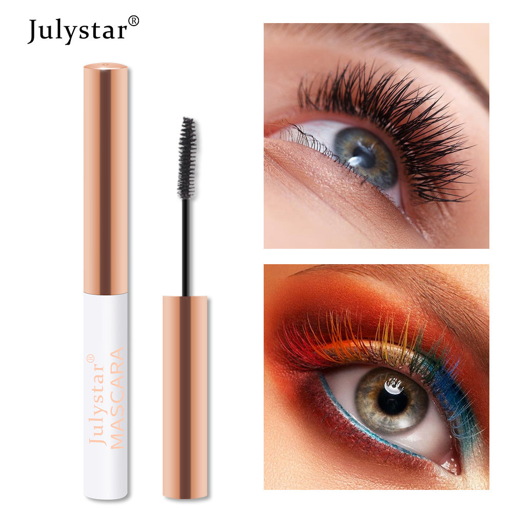Eyelash Foundation Cream Waterproof Anti Sweat Not Dizzy Dye Slender Long Curl Warped Thick Color Mascara