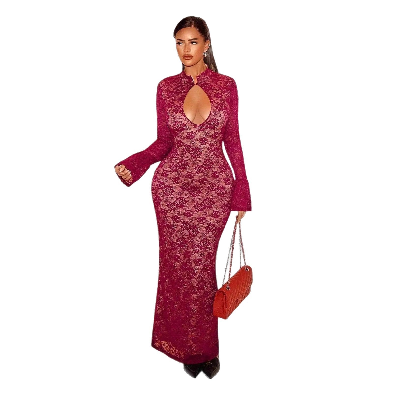 Qipao-style Button-neck Dress European And American Style