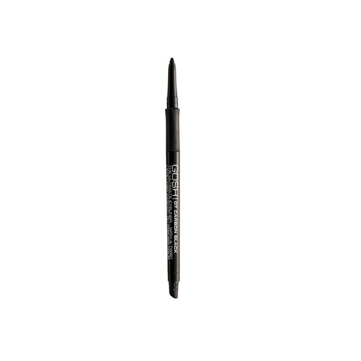 Gosh, The Ultimate With A Twist, Allergy Certified, Twist-up, Soft & Precise Line, Kajal Eye Pencil, 07, Carbon Black, 0.4 g