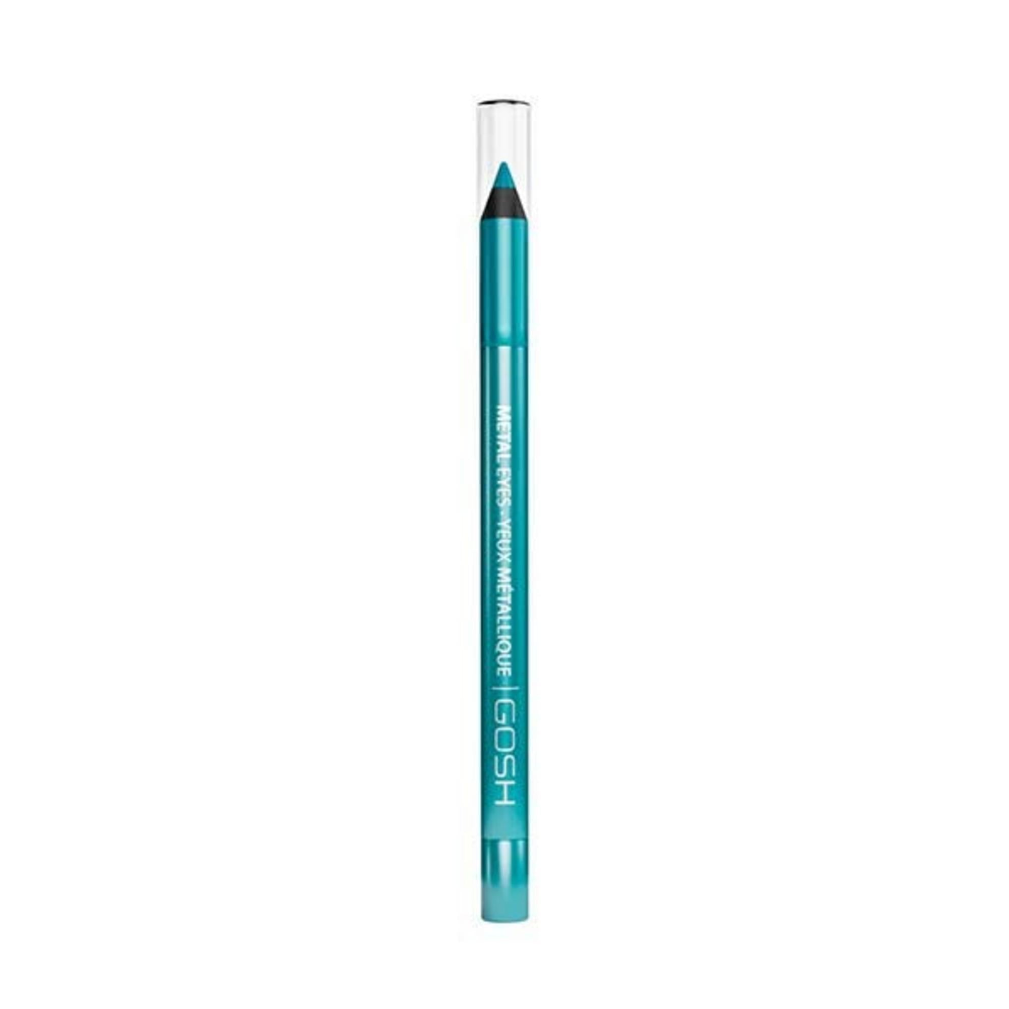 Gosh, Metal Eyes, Vegan, Metallic, Liquid Eyeliner, 005, Turquoise, 1.2 g