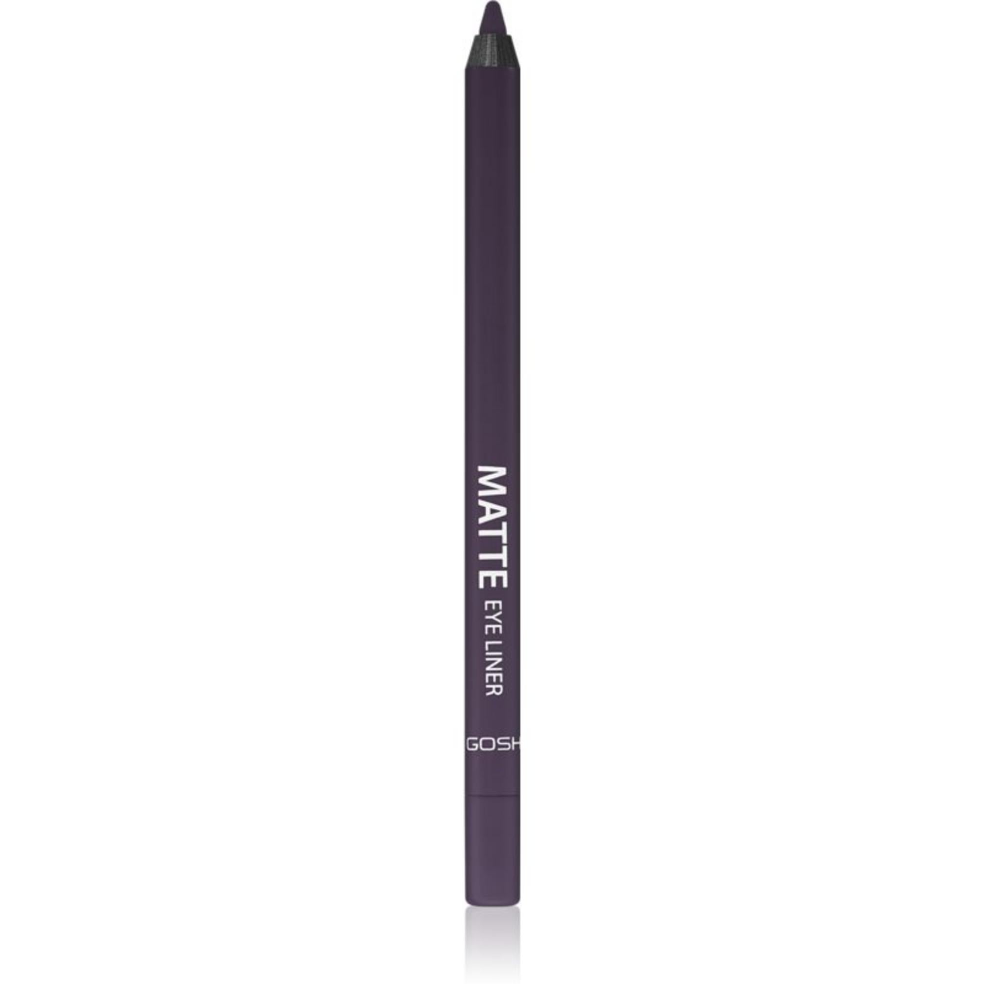 Gosh, Matte Eyeliner, Vegan, Creamy pencil, Matte, Gel Pencil Eyeliner, 010, Black Violet, 1.2 g