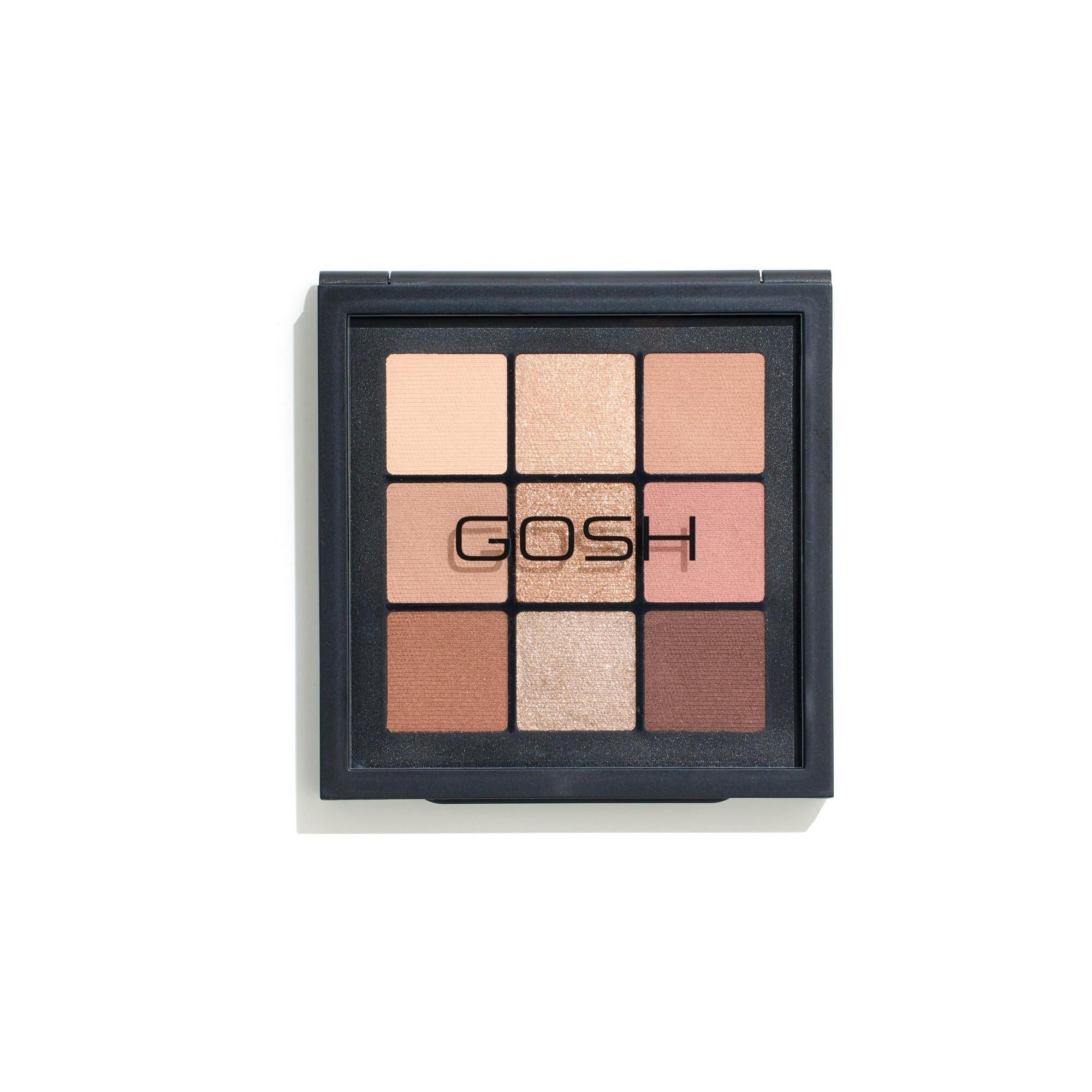 Gosh, Eyedentity, Eyeshadow Palette, 006, Be Harmless, 9 Shades, 8 g