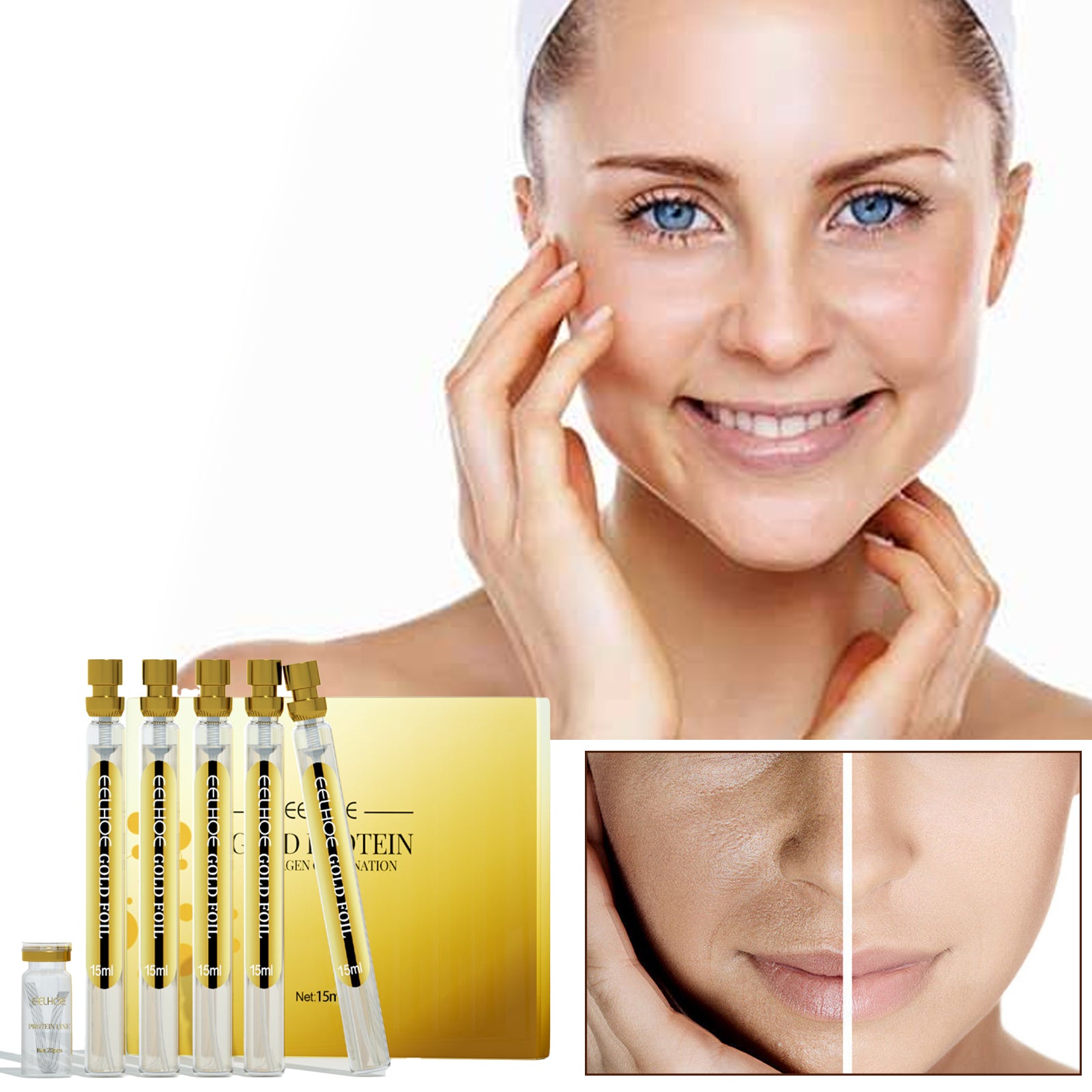EELHOE Protein Line Lift Set Facial Shape Firming And Lifting Line Eye Line Anti-Wrinkle Serum