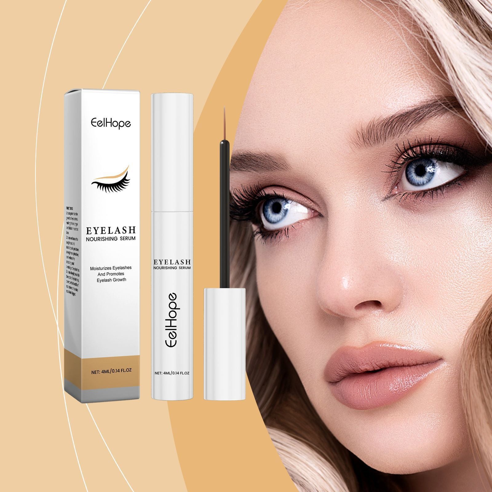 Eyelashe Gentle Moisturizing Black Long