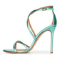 Plus Size Round Head Strap Women's High-heeled Sandal